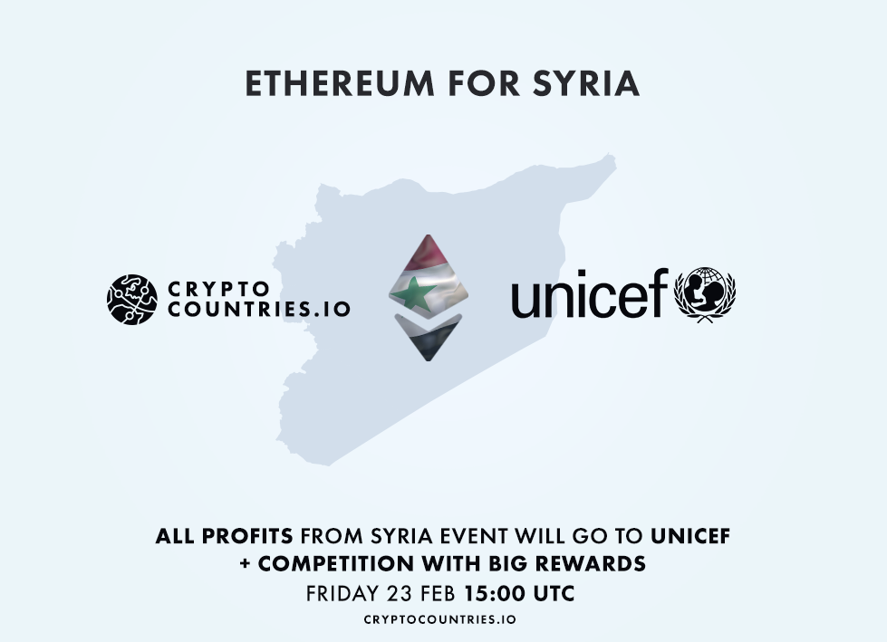 cryptocountries unicef syria ethereum blockchain